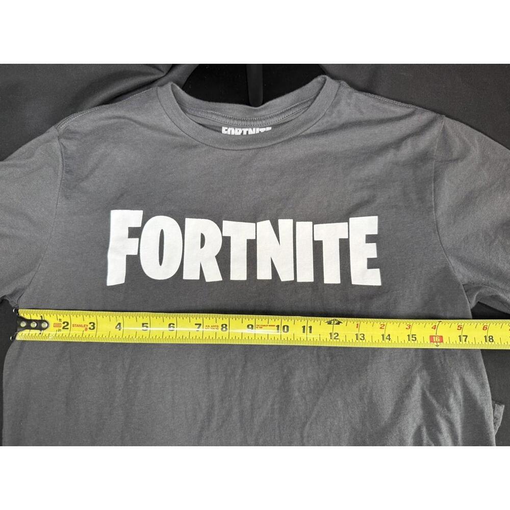 Fortnite Shirt Youth 2XL 18 Charcoal Gray Loot Llama Graphic‎ Video Game Tee - Picture 6 of 7
